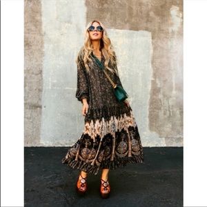 Free People Feeling Groovy Midnight Blue Maxi